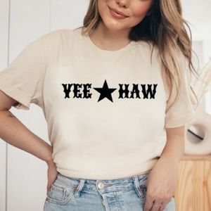 Yeehaw graphic T-shirt, brand new!